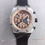 Swiss 3126 Audemars Piguet Replica Watch SS & Rose Gold Inner Rubber Strap